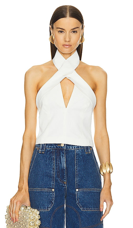 Cult Gaia Danil Top in White - Haut Cult Gaia Danil en Blanc - Cult Gaia Danil 白色上衣 - Cult Gaia Danil Top in Weiß - Cult Gaia Danil 탑 - Top Cult Gaia Danil in bianco