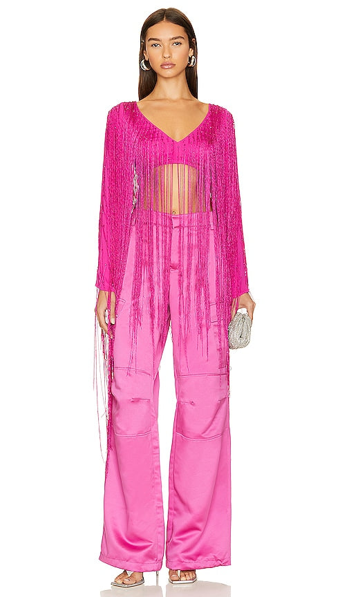 Cult Gaia Lorena Top in Fuchsia - Haut Cult Gaia Lorena en Fuchsia - Cult Gaia Lorena 紫红色上衣 - Cult Gaia Lorena Top in Fuchsia - Cult Gaia Lorena 탑 - Top Cult Gaia Lorena in colore Fucsia