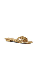 Cult Gaia Maya Sandal in Metallic Gold
