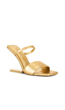 Cult Gaia Rene Sandal in Metallic Gold