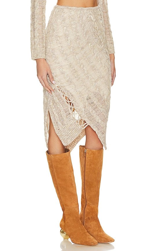 Cult Gaia Saphire Skirt in Cream