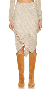 Cult Gaia Saphire Skirt in Cream - Jupe Cult Gaia Saphire en Crème - Cult Gaia 奶油色蓝宝石半身裙 - Cult Gaia Saphire Rock in Creme - Cult Gaia 사파이어 스커트 - Gonna Cult Gaia Saphire color crema