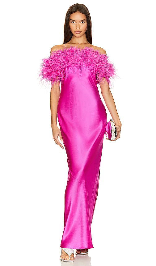 Cult Gaia Terra Gown in Fuchsia