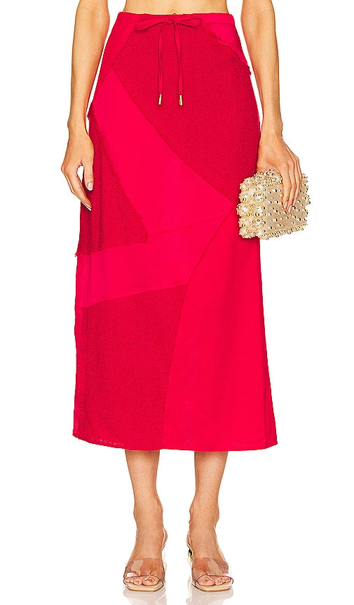 Cult Gaia Via Skirt in Red - Jupe Cult Gaia Via en Rouge - Cult Gaia Via 红色半身裙 - Kultiger Gaia Via Rock in Rot - Cult Gaia 비아 스커트 - Gonna Cult Gaia Via in rosso