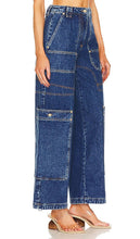 Cult Gaia Wynn Wide Leg Cargo in Blue