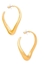 DANNIJO Dylan Earrings in Metallic Gold