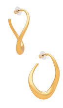 DANNIJO Dylan Earrings in Metallic Gold