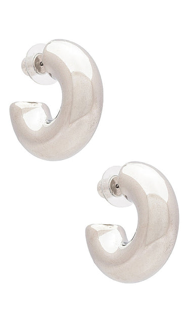 DANNIJO Hero Earrings in Metallic Silver