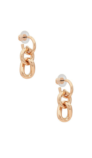DANNIJO Kaia Drop Earrings in Metallic Gold
