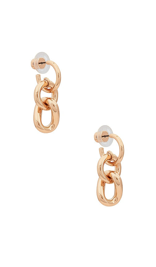 DANNIJO Kaia Drop Earrings in Metallic Gold