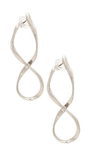 DANNIJO Kent Earrings in Metallic Silver