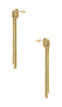 DANNIJO Yoni Earrings in Metallic Gold