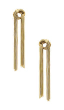 DANNIJO Yoni Earrings in Metallic Gold