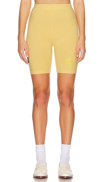 DANZY Biker Shorts in Yellow - Short motard DANZY en jaune - DANZY 黄色机车短裤 - DANZY Biker-Shorts in Gelb - DANZY 바이커 쇼츠 옐로우 색상 - Pantaloncini da motociclista DANZY in giallo