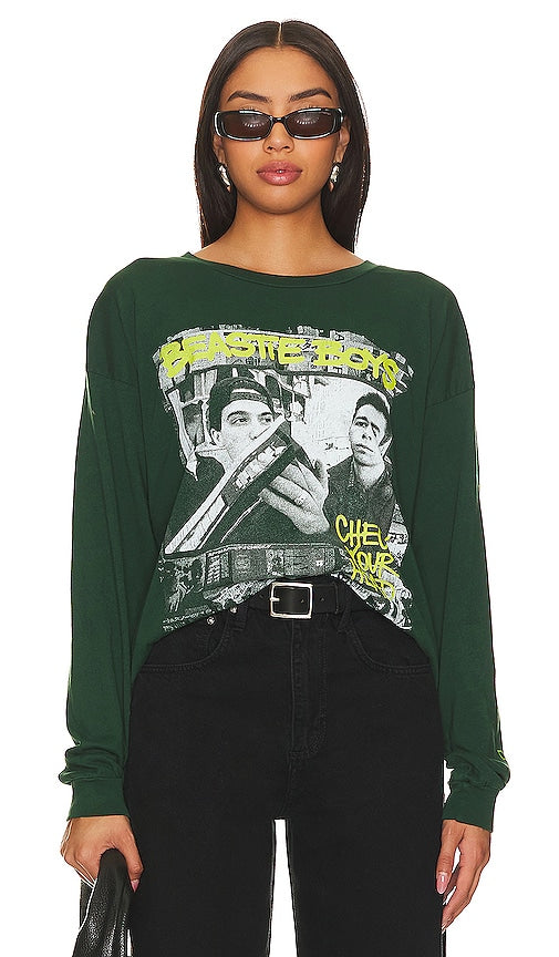 DAYDREAMER Beastie Boys Check Your Head Tee in Green - DAYDREAMER Beastie Boys - T-shirt Check Your Head en vert - DAYDREAMER Beastie Boys Check Your Head 绿色 T 恤 - DAYDREAMER Beastie Boys Check Your Head T-Shirt in Grün - DAYDREAMER Beastie Boys 체크 유어 헤드 티셔츠 - DAYDREAMER Beastie Boys Controlla la tua maglietta in testa in verde