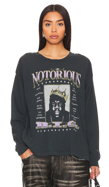 DAYDREAMER Notorious B.I.G Tee in Black - T-shirt DAYDREAMER Notorious B.I.G en noir - DAYDREAMER Notorious B.I.G 黑色 T 恤 - DAYDREAMER Notorious B.I.G T-Shirt in Schwarz - DAYDREAMER Notorious B.I.G 티셔츠 블랙 색상 - Maglietta DAYDREAMER Notorious B.I.G in nero