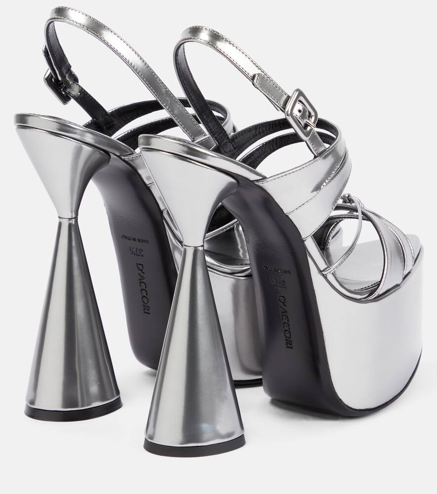 D'Accori Belle platform leather sandals