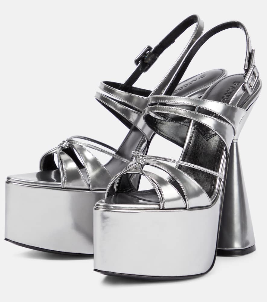 D'Accori Belle platform leather sandals