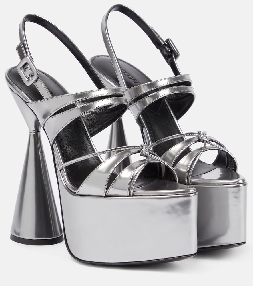 D'Accori Belle platform leather sandals