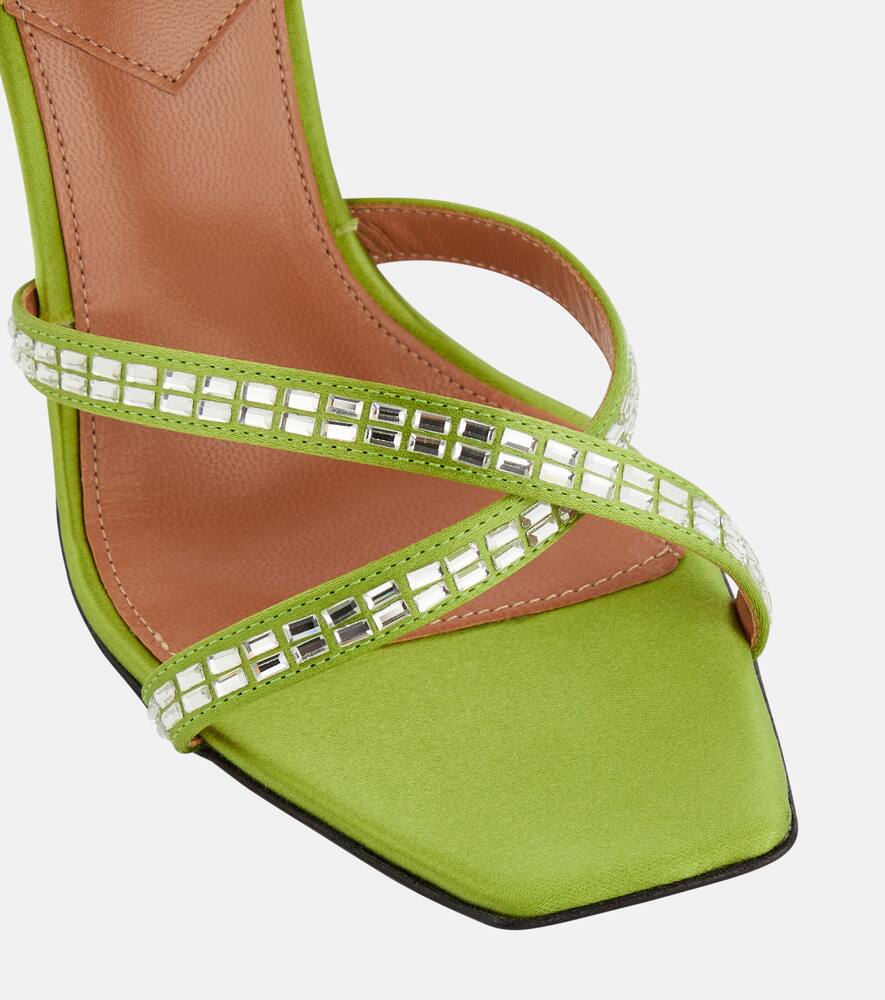 D'Accori Carre embellished satin sandals