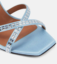 D'Accori Carre embellished satin sandals