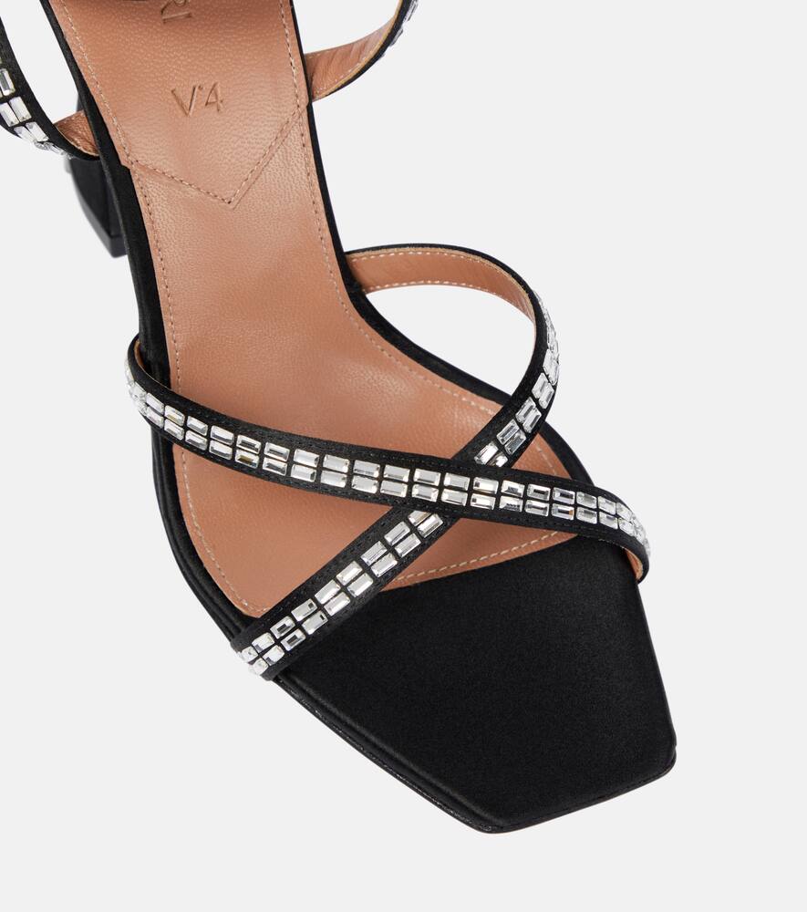 D'Accori Carre embellished satin sandals