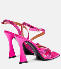 D'Accori Raya crystal-embellished satin sandals
