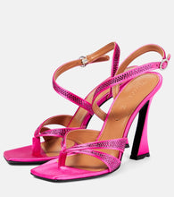 D'Accori Raya crystal-embellished satin sandals