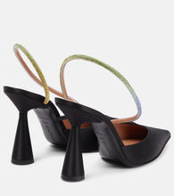 D'Accori Saturn satin slingback mules