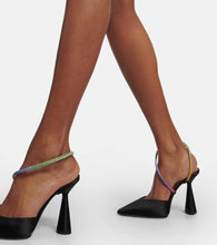 D'Accori Saturn satin slingback mules