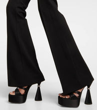 D'Accori Sienna satin platform mules