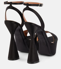 D'Accori Skye satin platform sandals