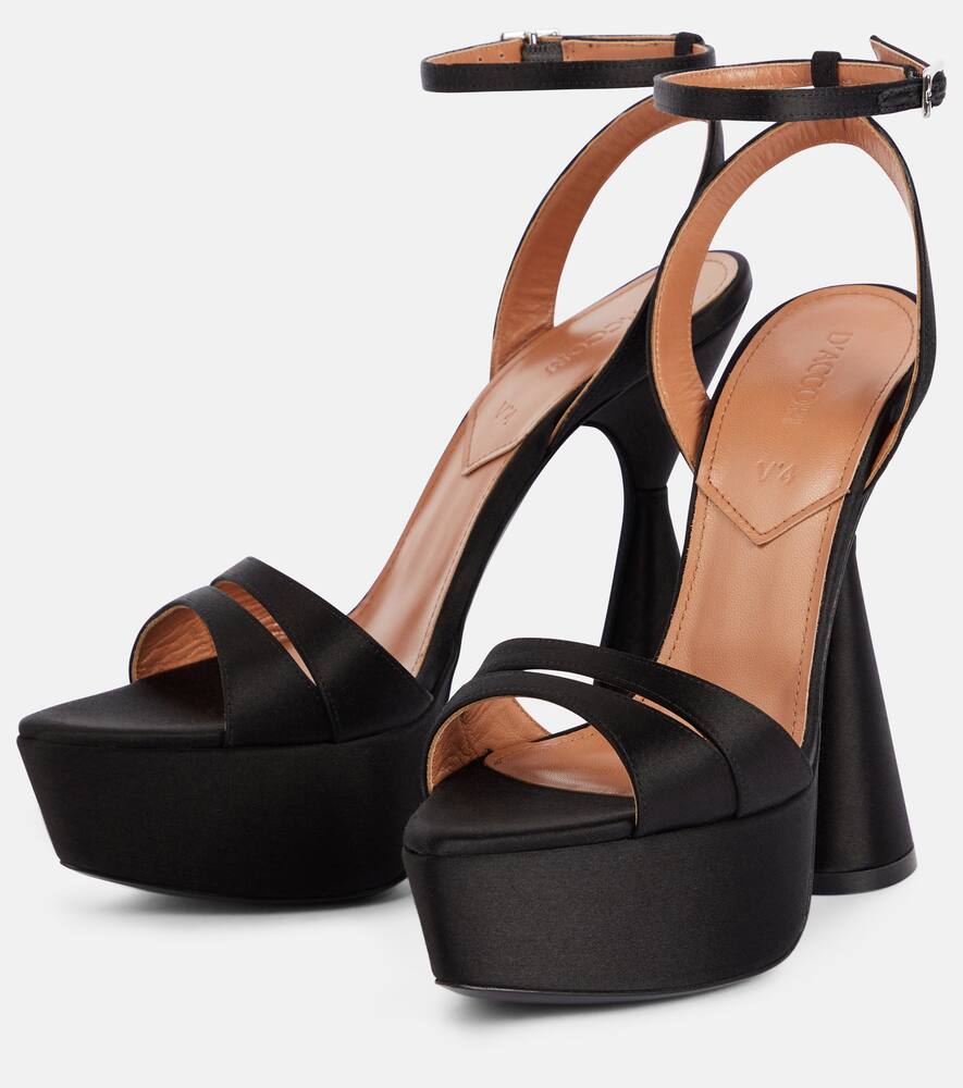 D'Accori Skye satin platform sandals