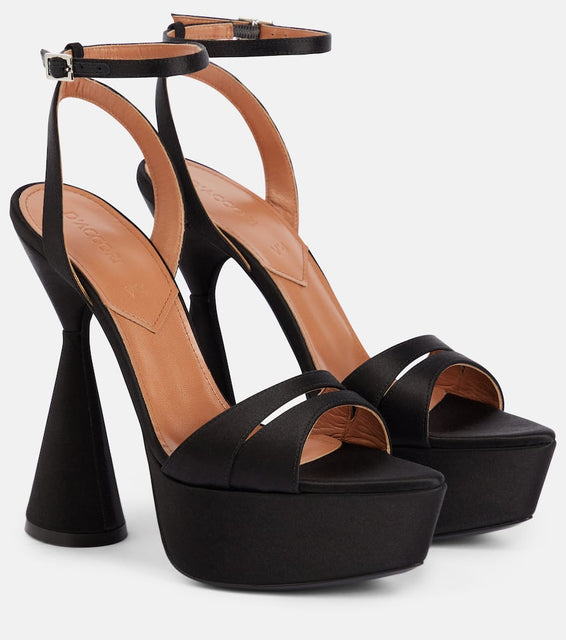 D'Accori Skye satin platform sandals