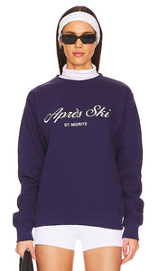 DEPARTURE Apres Sweatshirt in Navy - DEPARTURE Sweat-shirt d'après-midi en bleu marine - DEPARTURE Apres 海军蓝运动衫 - DEPARTURE Après-Sweatshirt in Marineblau - DEPARTURE Apres 스웻셔츠 색상 네이비 - Felpa apres DEPARTURE in blu navy