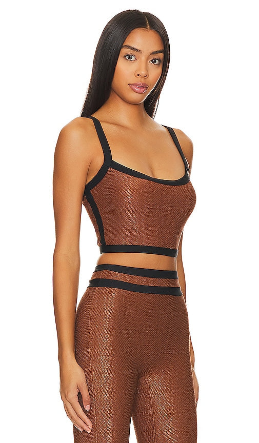 DEVON WINDSOR Dylan Top in Brown