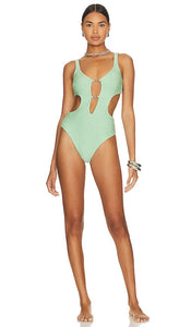 DEVON WINDSOR Josie One Piece in Mint - DEVON WINDSOR Josie une pièce à la menthe - DEVON WINDSOR Josie 一件完好无损 - DEVON WINDSOR Josie Einteiler in Mint - DEVON WINDSOR 조시 원피스 민트색 - DEVON WINDSOR Josie Costume intero in menta