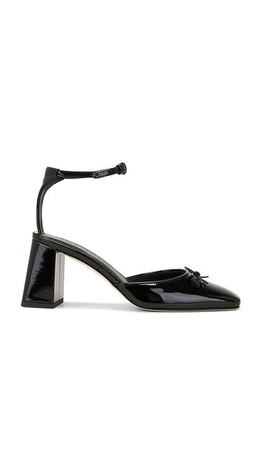 Dear Frances Felice Heel in Black | Black Patent Black Heels for Women