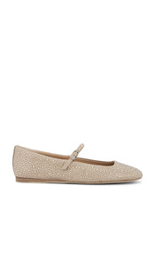 Dolce Vita Reyes Crystal Flat in Metallic Gold | Lt Gold Ballet Flats for Women