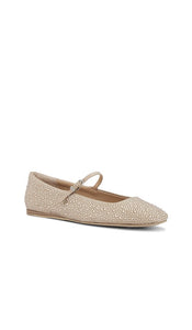 Dolce Vita Reyes Crystal Flat in Metallic Gold