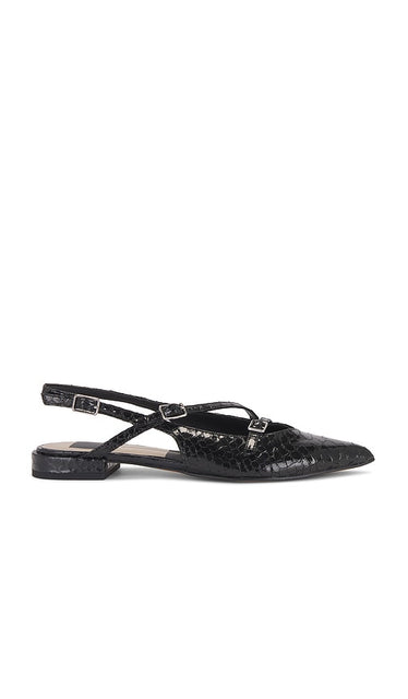 Dolce Vita Pamila in Black | Midnight Sling Back Flats for Women