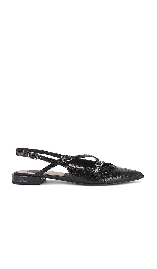 Dolce Vita Pamila in Black | Midnight Sling Back Flats for Women