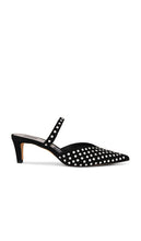 Dolce Vita Kanika Mid Crystal Stud Mule in Black | Black Closed Toe Mules for Women