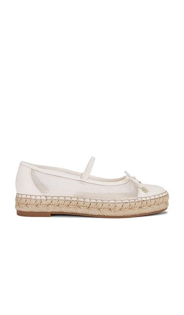 Dolce Vita Cambre Flat in White | White Ballet Flats for Women