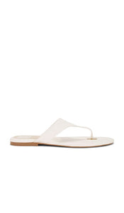 Dolce Vita Kittle Sandal in White | Off White Flat Sandals for Women