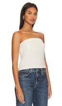 DONNI. Sweater Tube Top in Cream