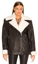 DUNDAS x REVOLVE Munroe Shearling Jacket in Black