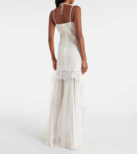 David Koma Bridal lace-trimmed taffeta and tulle gown