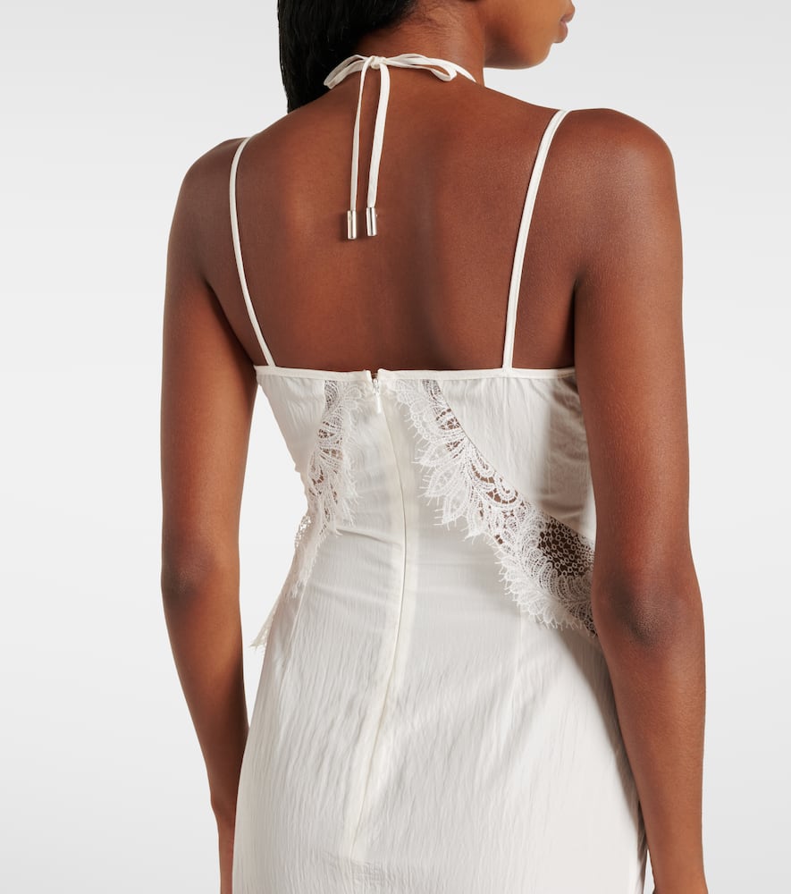 David Koma Bridal lace-trimmed taffeta and tulle gown