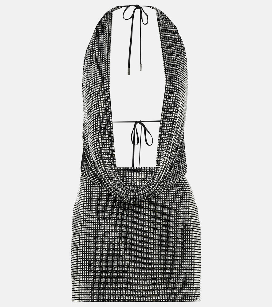 David Koma Cowl neck embellished minidress. David Koma 垂领装饰迷你连衣裙